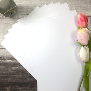 A4 Bright White Super Smooth Alcohol Friendly Cardstock - Pack of 10