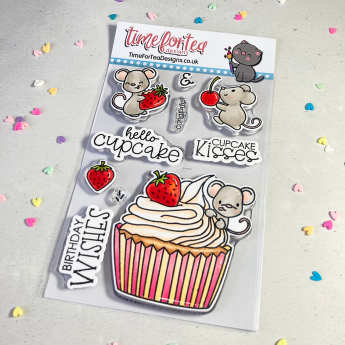 Hello Cupcake Clear Stamp Set