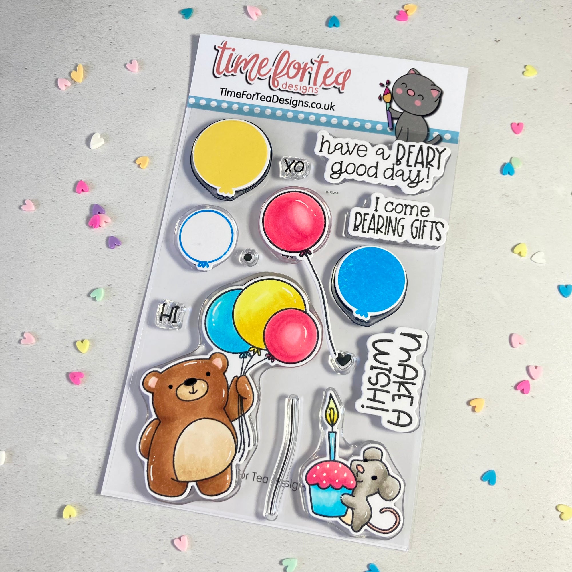 Birthday Bear Clear Stamp Set