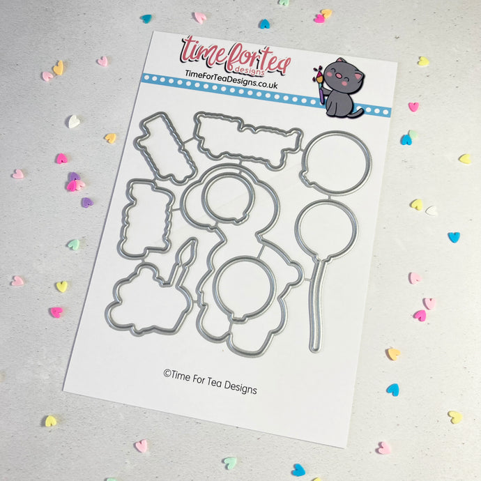 Birthday Bear Coordinating Die set