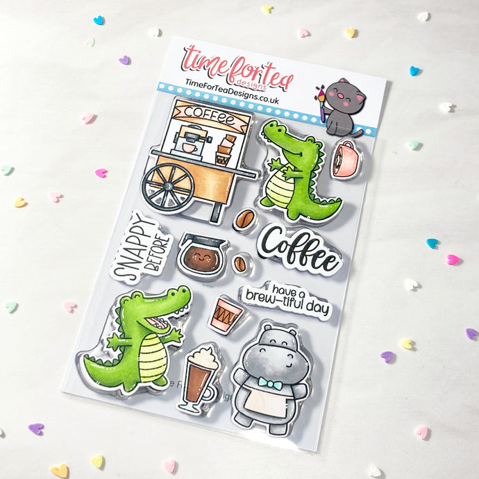 Snappy Before Coffee Clear Stamp Set