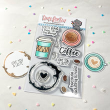 Load image into Gallery viewer, Coffee Lover Clear Stamp Set