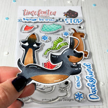 Load image into Gallery viewer, Stop Dachshund Around Clear Stamp Set No