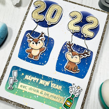 Load image into Gallery viewer, Happy New Year Critters Clear Stamp Set