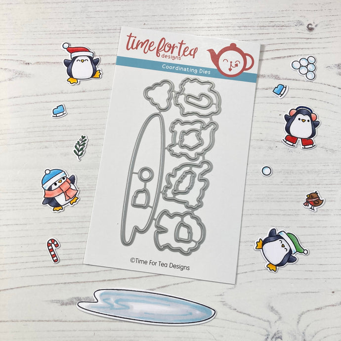 Skating By Penguins Coordinating Die set