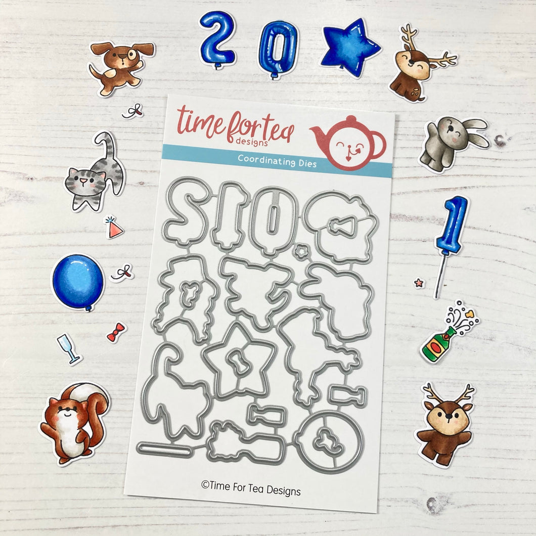 Happy New Year Critters Coordinating Die set