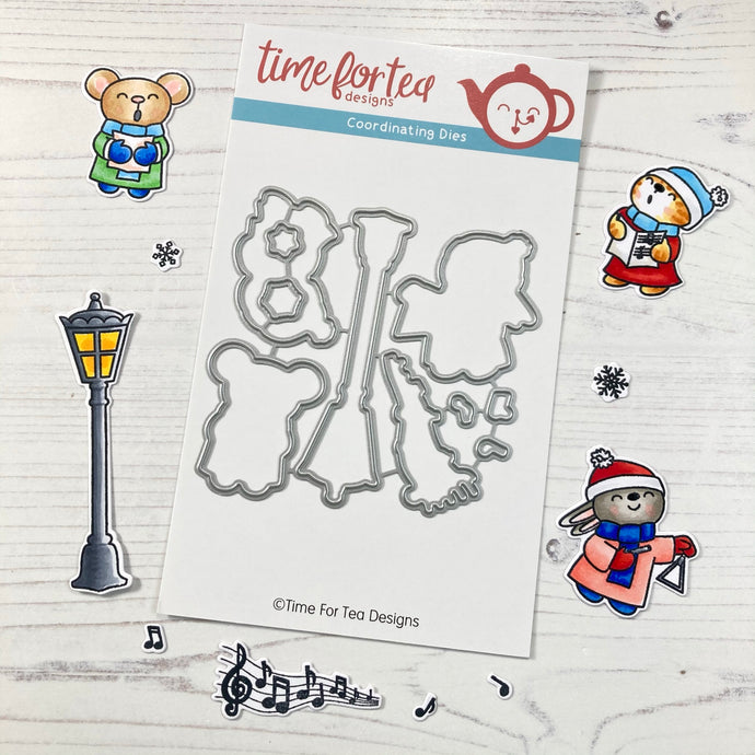 Carolling Critters Coordinating Die set