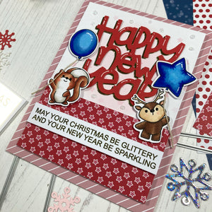 Happy New Year Critters Coordinating Die set