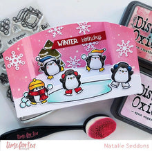 Load image into Gallery viewer, Skating By Penguins Clear Stamp Set