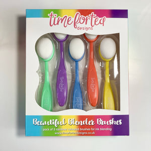 Beautiful Blender Brushes - Rainbow Pack of 5