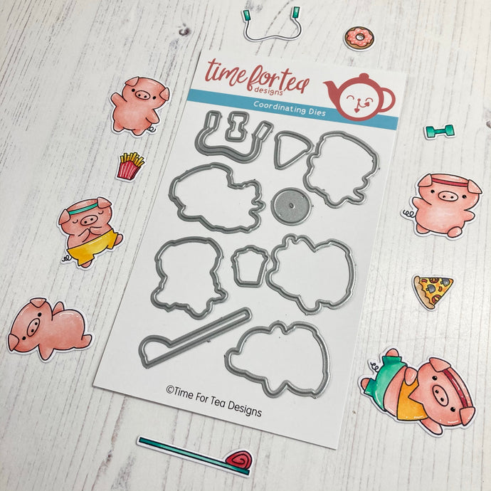 Workout Pigs Coordinating Die set