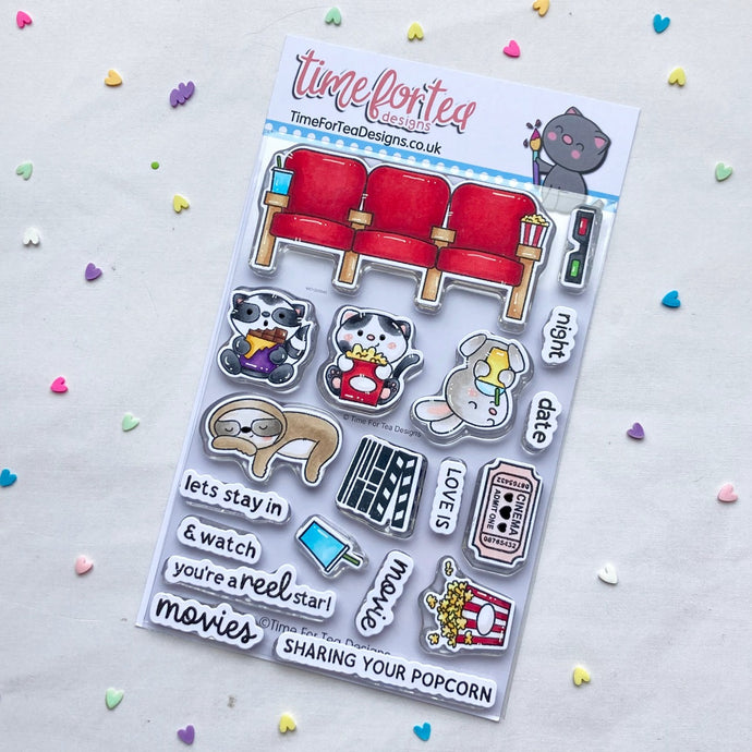 Movie Night Clear Stamp Set