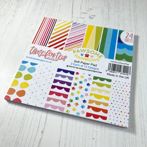 Pawsome Rainbows 6x6' Paper Pad