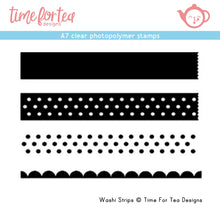Load image into Gallery viewer, Washi Strips A7 Clear Stamp Set