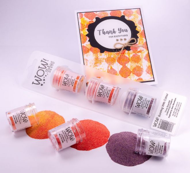 WOW Embossing Powder Trio Bursting With Colour